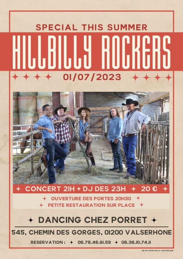 the hillbilly rockers en concert à Valserhône(01200)